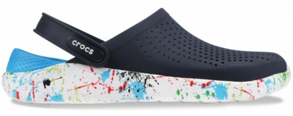 Сабо Крокси LiteRide Clog Navy / White Print