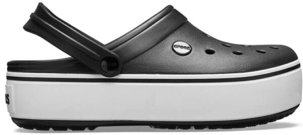 Сабо Крокси Crocband Platform Clog Black/White