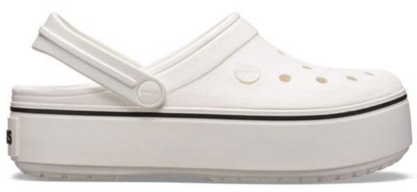 Сабо Крокси Crocband Platform Clog White